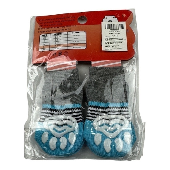 Anti Slip Dog Socks Size L - Picture 2 of 2